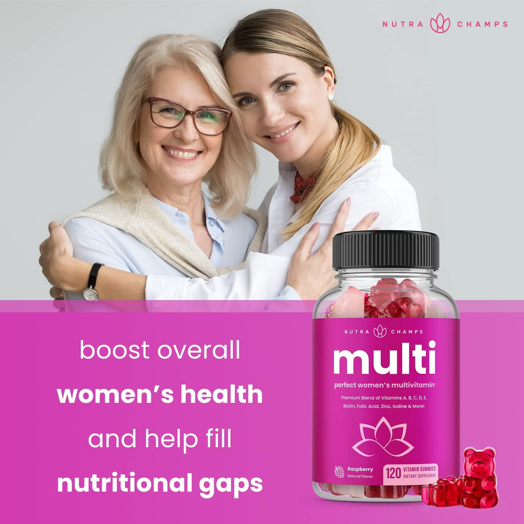 NutraChamps Multivitamínico para Mujeres, 240 Gominolas (Pack de 2)