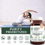 Natural Nutra Vitamina C 500 mg | Obleas Masticables Veganas | 100 Unidades