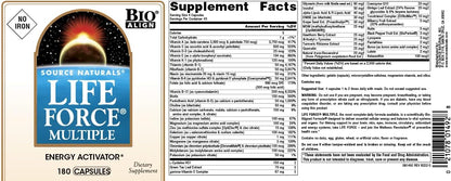 Life Force Multiple Sin Hierro - – El mantenimiento de la función cognitiva (vitaminas B6, B12, ácido fólico).* – Image 4