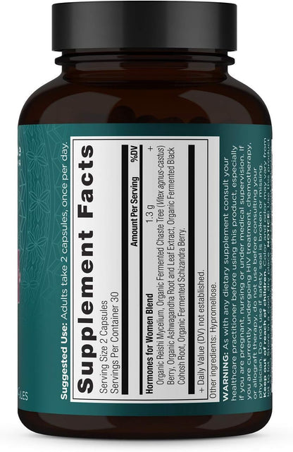 Ancient Nutrition Women's Hormones – Ayuda a Reducir el Estrés, Apoya la Energía y el Equilibrio Hormonal – 60 Cápsulas – Image 8