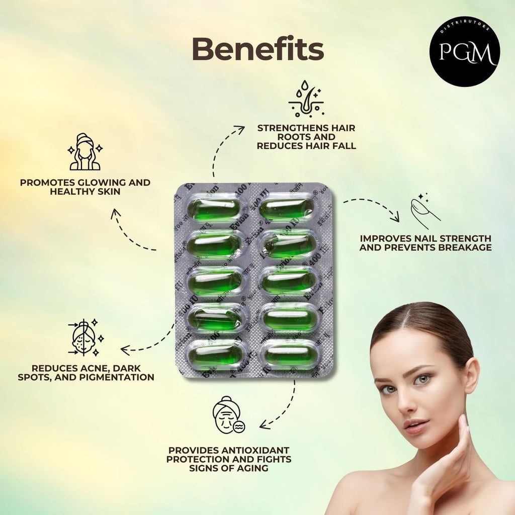 Evion Vitamina E 400mg - 50 Cápsulas Blandas