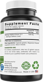 Brieofood Extracto de Moringa Oleifera 10:1 1500 mg - 180 Cápsulas