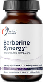 Designs for Health Berberine Synergy – Berberina HCL 400 mg + Ácido Alfa Lipoico 50 mg – 60 Cápsulas Veganas