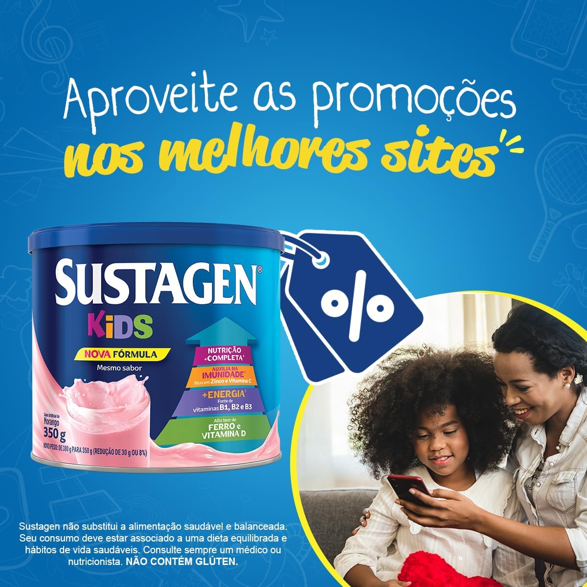 Sustagen Kids Suplemento Alimenticio Sabor Fresa 380g