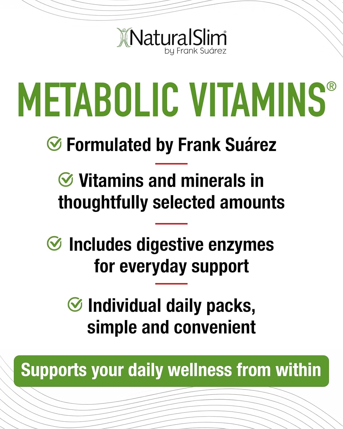 NaturalSlim Metabolic Vitamins – Multivitamínico con Enzimas Digestivas y Complejo B