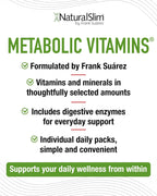 NaturalSlim Metabolic Vitamins - Multivitamínico Completo con Enzimas Digestivas (3 Paquetes)