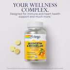 SOLARAY Quercetin con Bromelina y Vitamina C Comprimidos Masticables - 90 Comprimidos