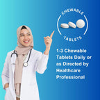 Iman Vitamins Vitamina D3 con K2 Halal – Comprimidos Masticables 2000 UI + 75 mcg MK-7 – 90 Unidades