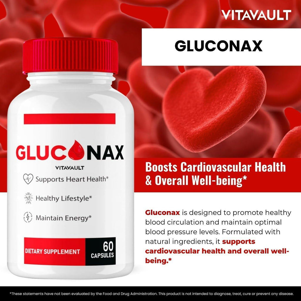 Vitavault Gluconax Cápsulas - Suplemento de Bienestar y Salud, Fórmula Natural (60 Cápsulas)