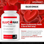 Vitavault Gluconax Cápsulas - Suplemento de Bienestar y Salud, Fórmula Natural (60 Cápsulas)