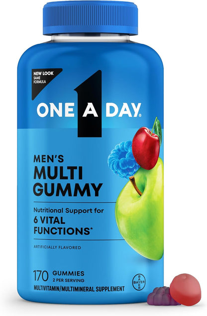 One A Day Men's Multivitamins Gummies – Multivitamínico para hombres con vitamina D, zinc, ácido fólico, gomitas – Image 1