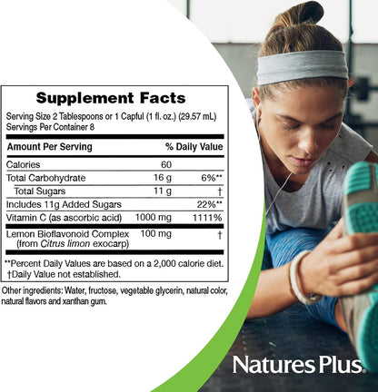 NaturesPlus Vitamina C Líquida 1000 mg con Bioflavonoides de Limón - 237 ml – Image 6