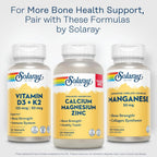 Solaray Manganese 50 mg – 100 Vegan Capsules – Mineral Supplement for Bone Health