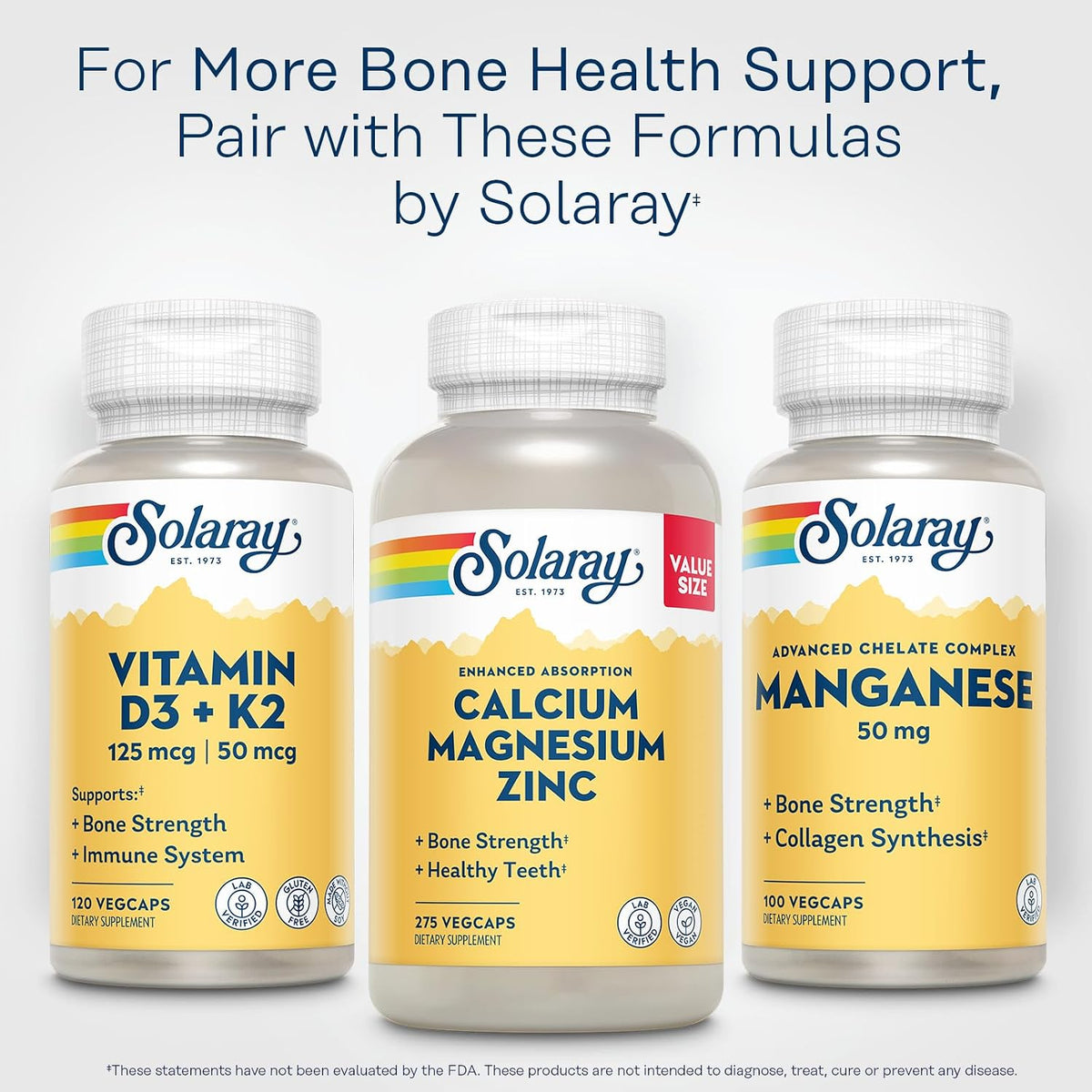 Solaray Manganeso 50 mg – 100 Cápsulas – Formación normal del tejido conjuntivo: es necesario para la síntesis de – Image 6