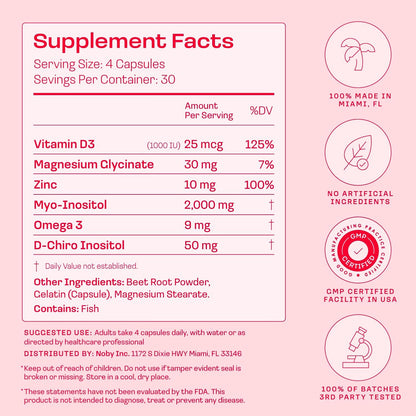 Peach Perfect Inositol Multivitamínico – – Omega-3: ácidos grasos esenciales que contribuyen al funcionamiento – Image 5