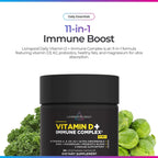 Livingood Daily Vitamina D3 K2 4000 UI, 9 en 1 con Vitaminas A, E, Zinc, Magnesio y Probióticos - 60 Cápsulas