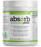Absorb Plus Isolate Protein – Suplemento Dietético para Salud Intestinal y Soporte Nutricional (100 g, Vainilla sin Endulzar)
