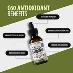 Greska's C60 en Aceite de Oliva Orgánico - Suministro para 45 Días - Fórmula Antioxidante de Carbono 60 sin Disolventes (30 ml)
