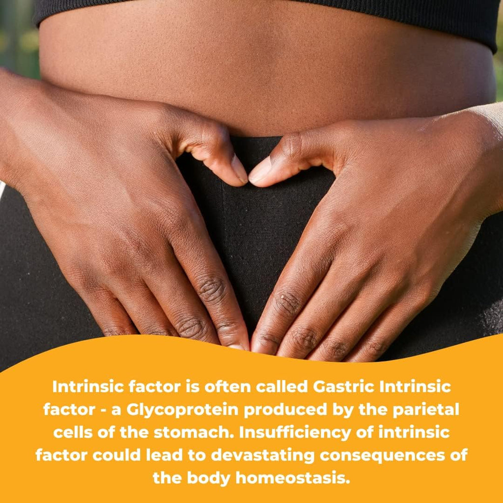 Intrinsic Factor with Folic Acid and Vitamin B12 1000 mcg - 120 Capsules