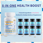 Vyxion 8-en-1 Colostro Bovino 1000mg con 40% IgG y Probióticos - 60 Cápsulas