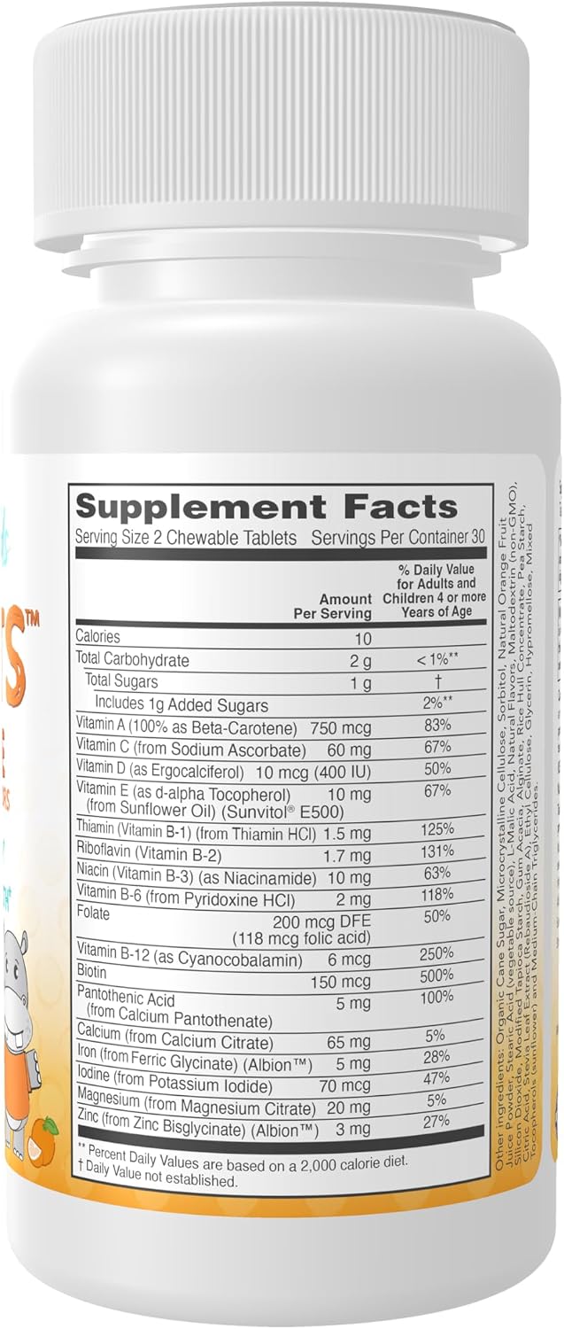 Now Kids Supplements, Kid Vits Multivitamínico, Sabor Naranja Jugoso, 60 Comprimidos Masticables
