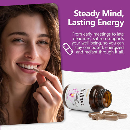 HyberVive Saffron Extract 88.5 mg - 90 – Energía y vitalidad: Muchas personas notan un aumento natural de energía – Image 2