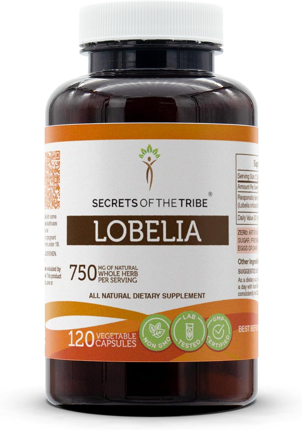 Secrets of the Tribe Lobelia 60 Cápsulas, 375 mg
