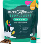 Happy Go Healthy Probióticos para Perros - Salud Digestiva e Inmunidad - Topper de Kibble Natural - 60 Comprimidos