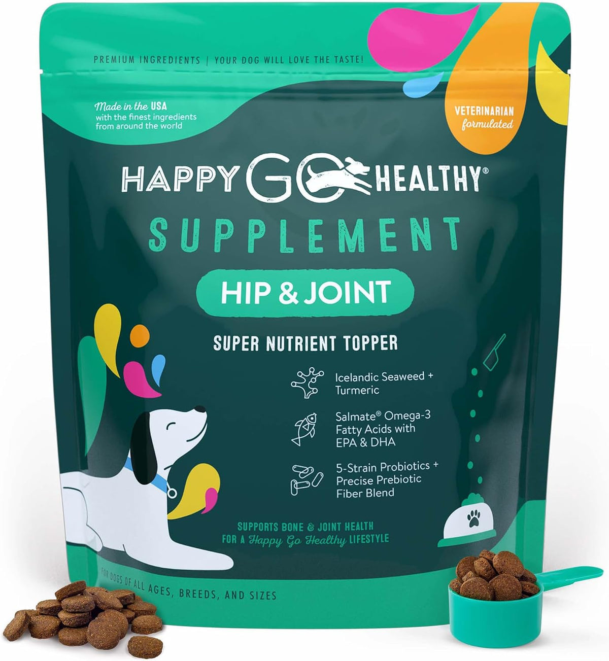 Happy Go Healthy Probióticos para Perros - – Más de 45 kg: 4 cacitos al día – Image 10