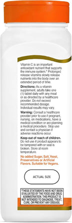 Vitamina C 1000 mg Liberación Prolongada - 21st Century (110 Comprimidos)
