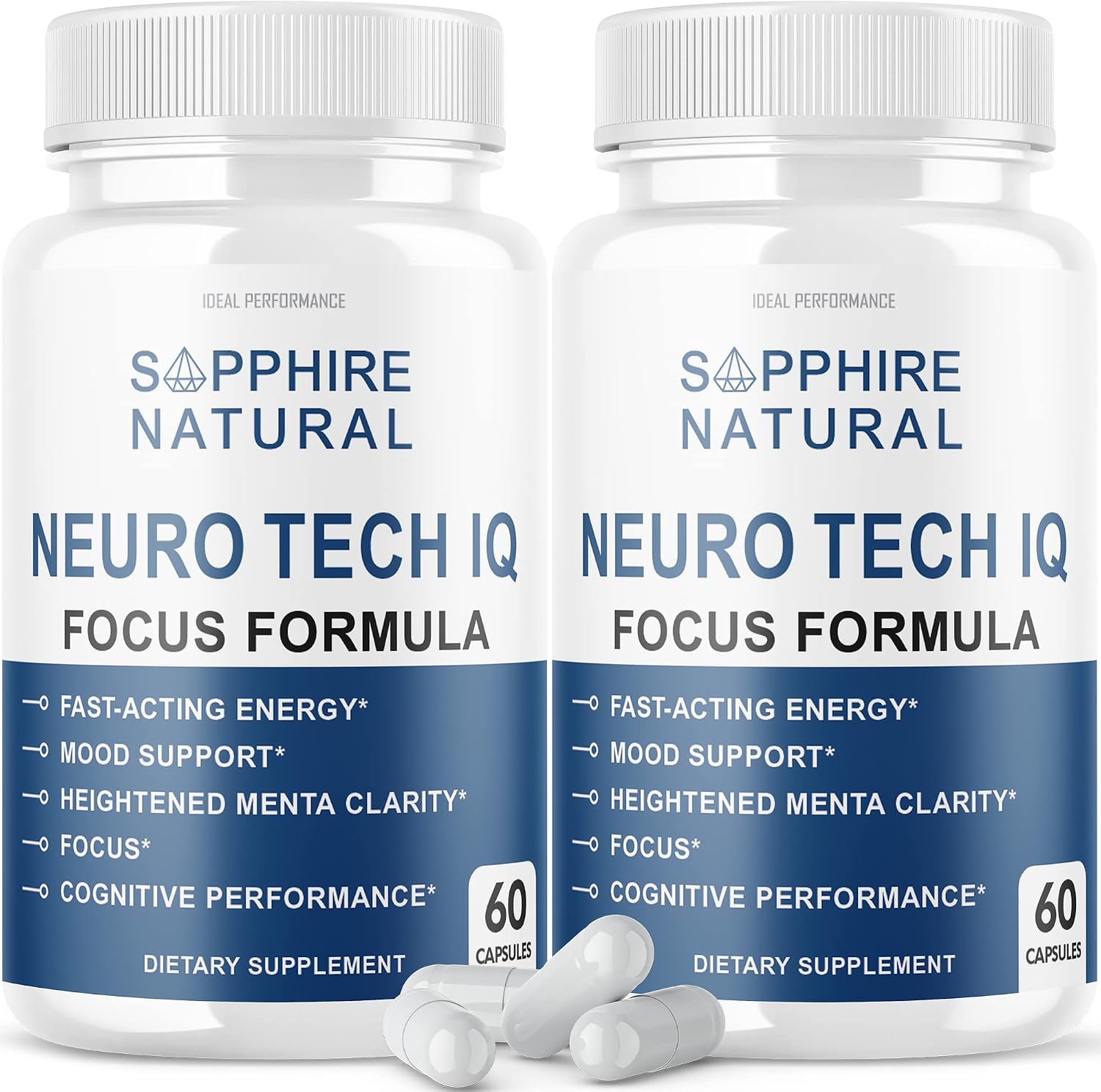 Neuro Tech IQ - Complemento para la concentración (2x120 cápsulas)