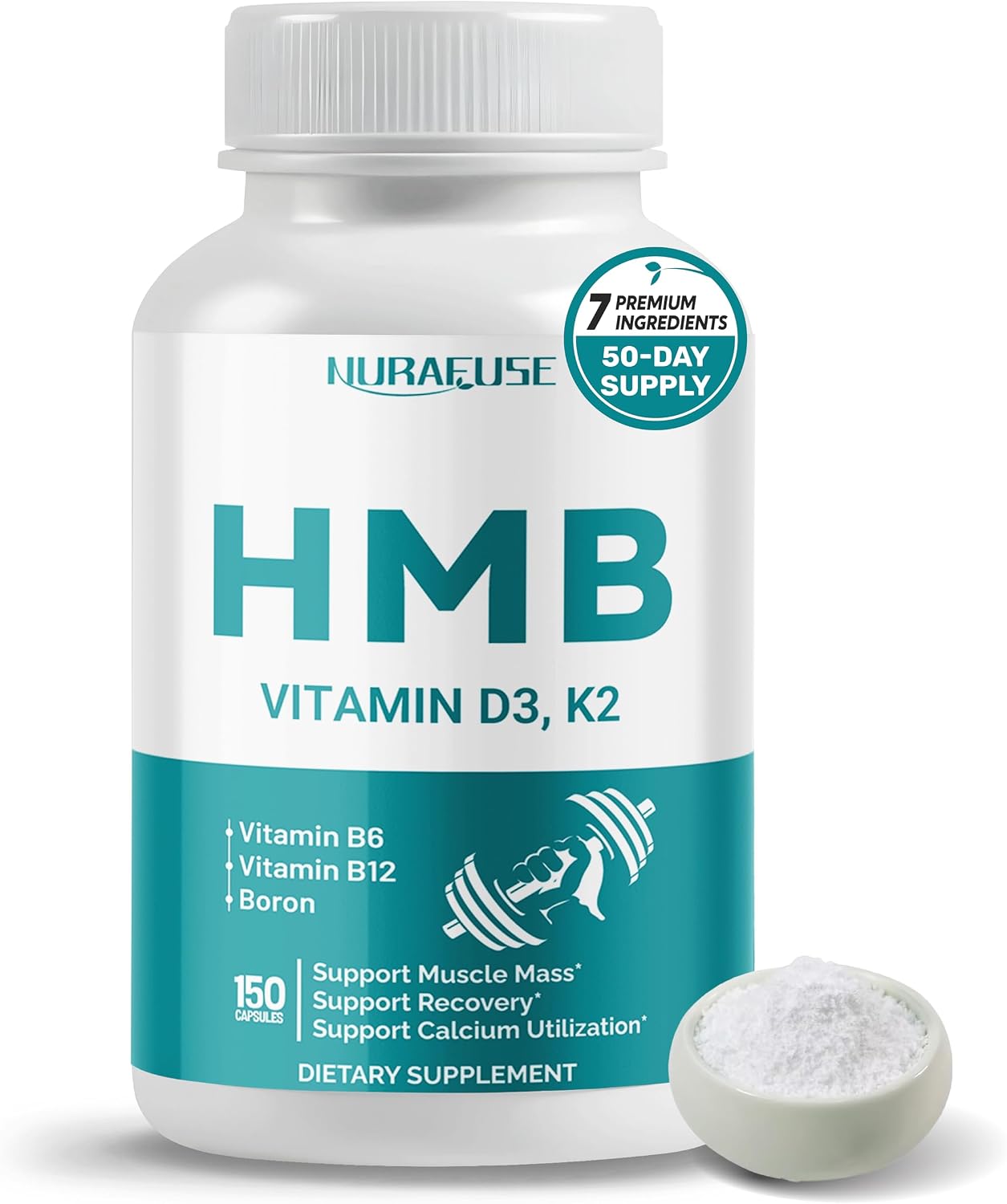 NURAFUSE Liposomal HMB con Vitamina D3 y K2