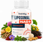 IcarusIvy NAD+ Liposómico para Mujeres 2000mg - Alternativa NMN - 90 Cápsulas