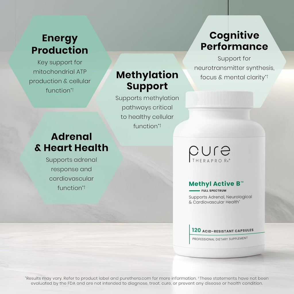 Pure Therapro Rx Complejo B Metilado Activo - 60 Cápsulas Veganas
