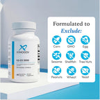 XYMOGEN K2-D3 5000 - Vitamina D3 y K2, 60 Cápsulas