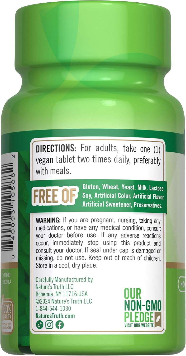 Nature's Truth Vitamina B1 (Tiamina) 100 mg, 100 Tabletas
