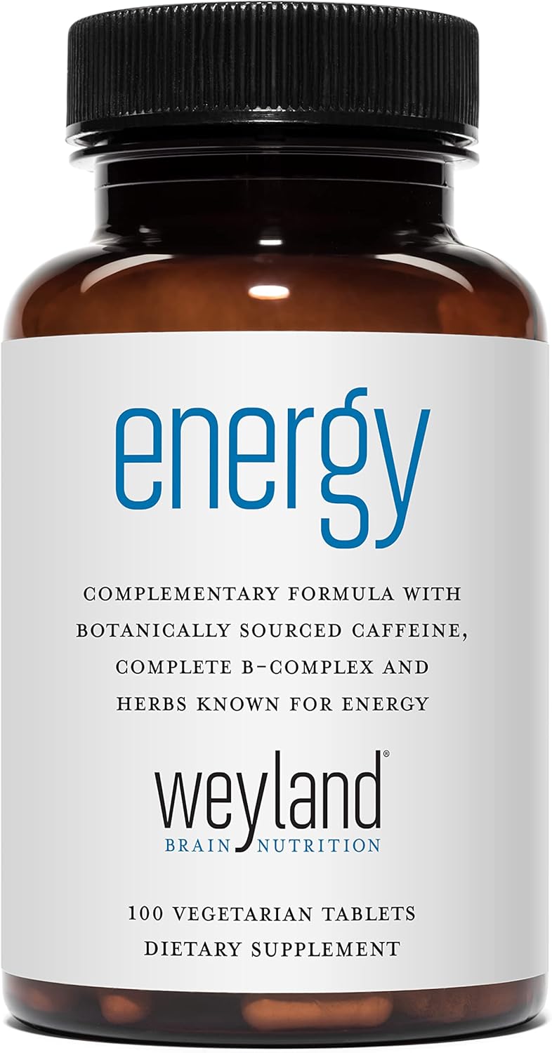 Energy | Fórmula Complementaria con Cafeína de Origen Botánico | Complejo B Completo y Hierbas Energéticas