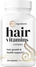 Micro Ingredients Complejo de Vitaminas para el Cabello, 120 Cápsulas
