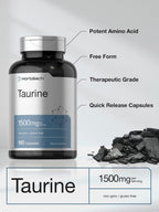 Horbäach Taurina 1500mg | 180 Cápsulas | Suplemento de Aminoácido