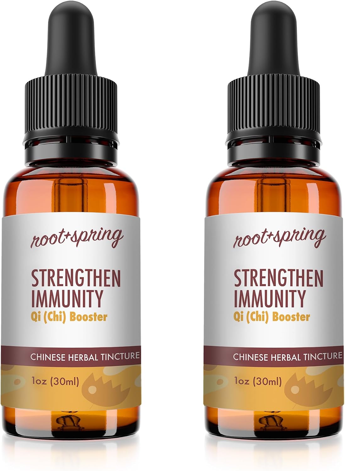 Qi Booster Tintura Herbal - Refuerzo de Inmunidad y Energía - Extracto Líquido Concentrado - 4 unidades de 30 ml