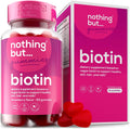 Biotin Gummies 5100 mcg - Gominolas de Biotina para Cabello, Piel y Uñas con Vitaminas A, C, E y D - 60 Gominolas