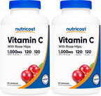 Nutricost Vitamin C with Rose Hips 1025 mg, 240 Capsules (3 Pack)