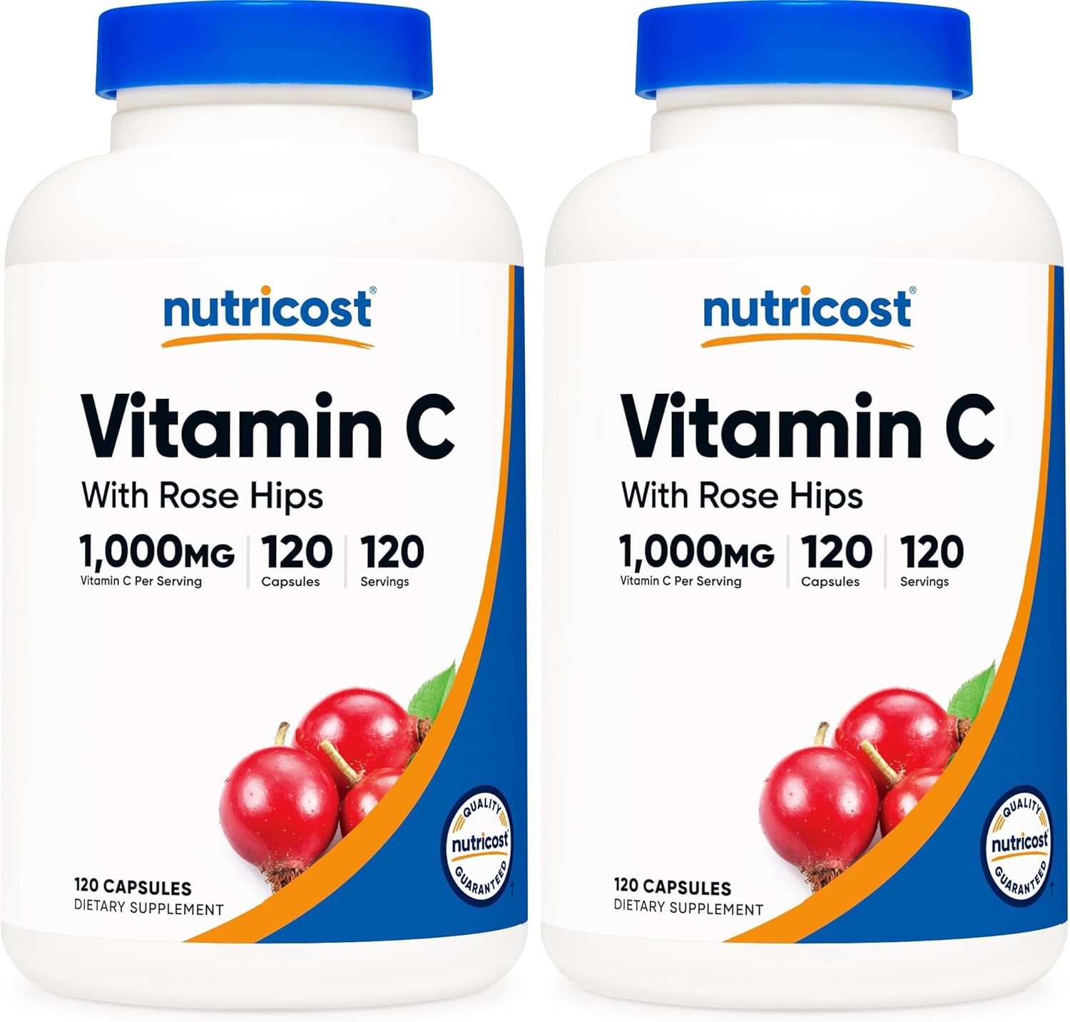 Nutricost Vitamin C with Rose Hips 1025 mg, 240 Capsules (3 Pack)