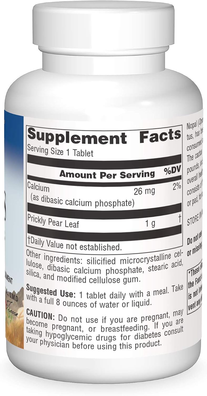 Planetary Herbals Nopal Cactus (Higo Chumbo) 1000 mg - 120 Comprimidos