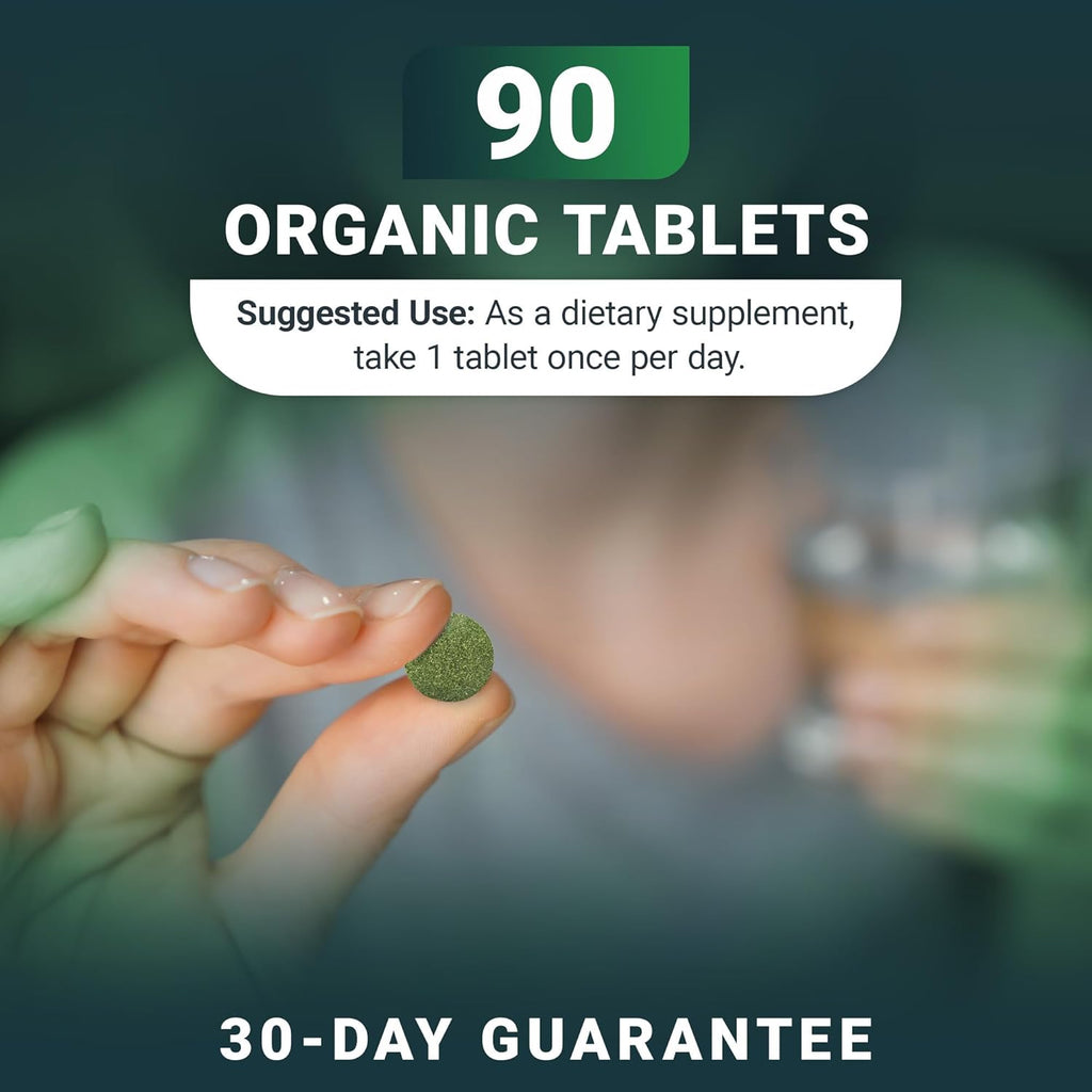 Dr. Berg's Greens Superfood - Comprimidos de Vegetales Crucíferos con 11 Fitonutrientes Orgánicos - 90 Comprimidos