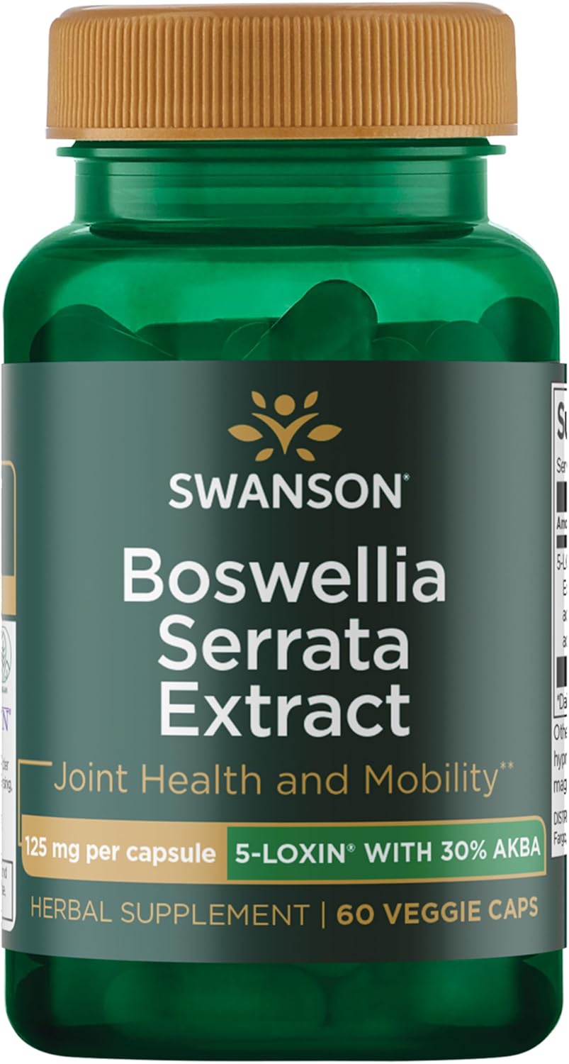 Swanson Boswellia Serrata Extract - Herbal Supplement for Joints - 60 Veggie Capsules
