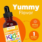 Feel Great USDA Organic Liquid Vitamin D Drops for Infants & Toddlers (2 oz) w/ K2 for Absorption