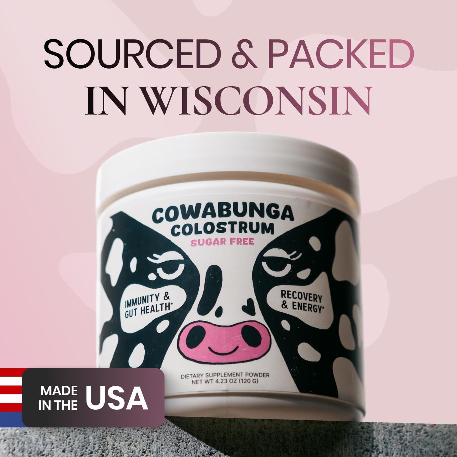 SonoHealth Cowabunga Colostrum - Calostro Bovino Puro en Polvo