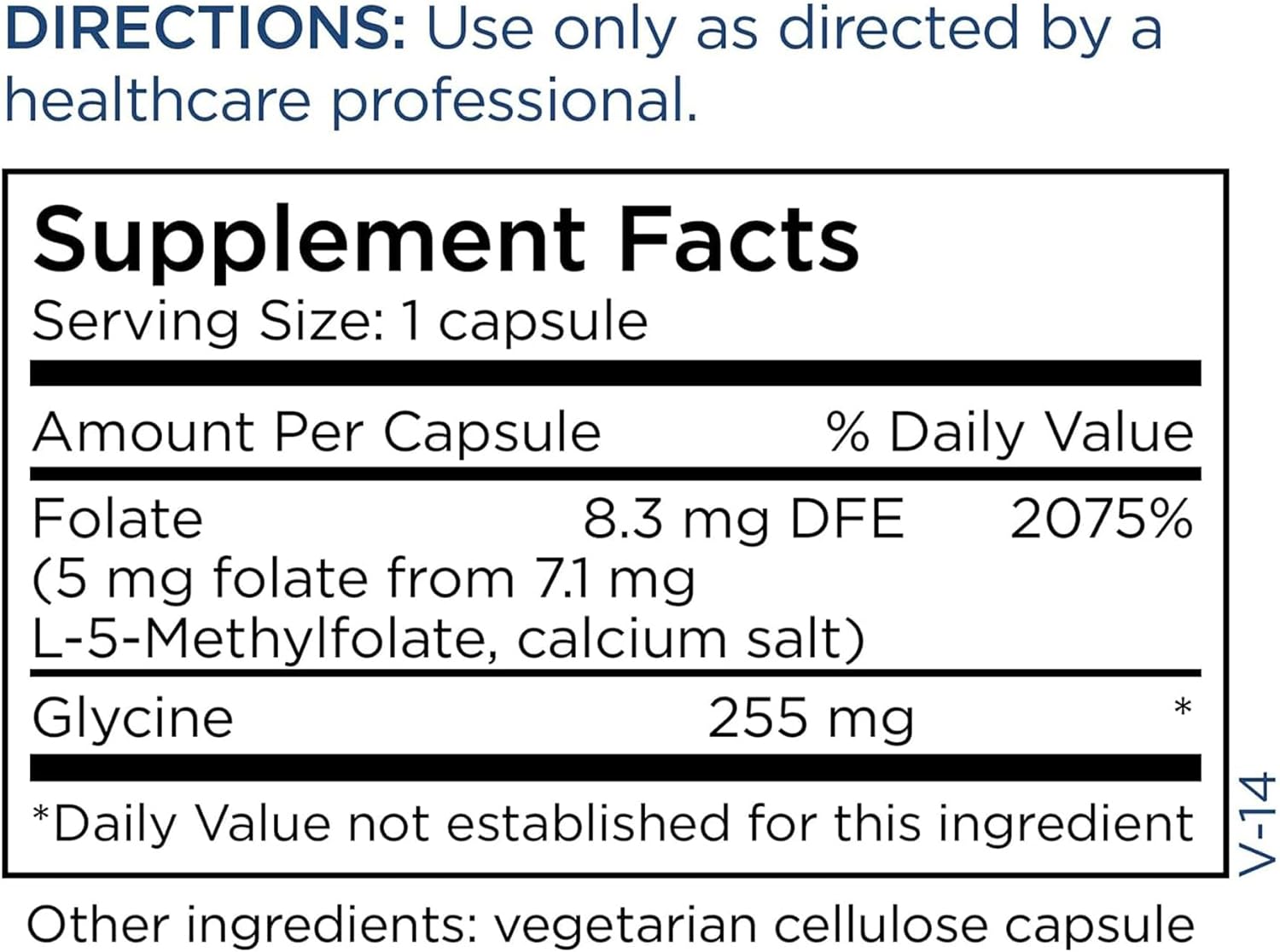 Metabolic Maintenance L-Metilfolato 5 mg - Folato Activo para Apoyar la Metilación - 90 Cápsulas