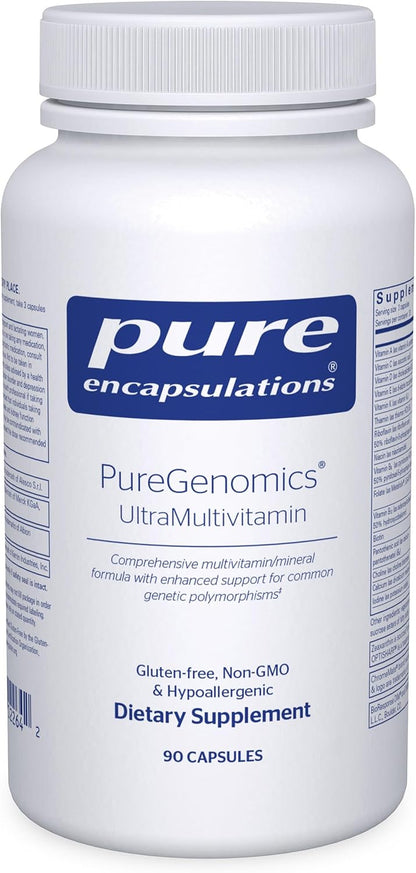Pure Encapsulations PureGenomics UltraMultivitamin | 90 Cápsulas – Image 1